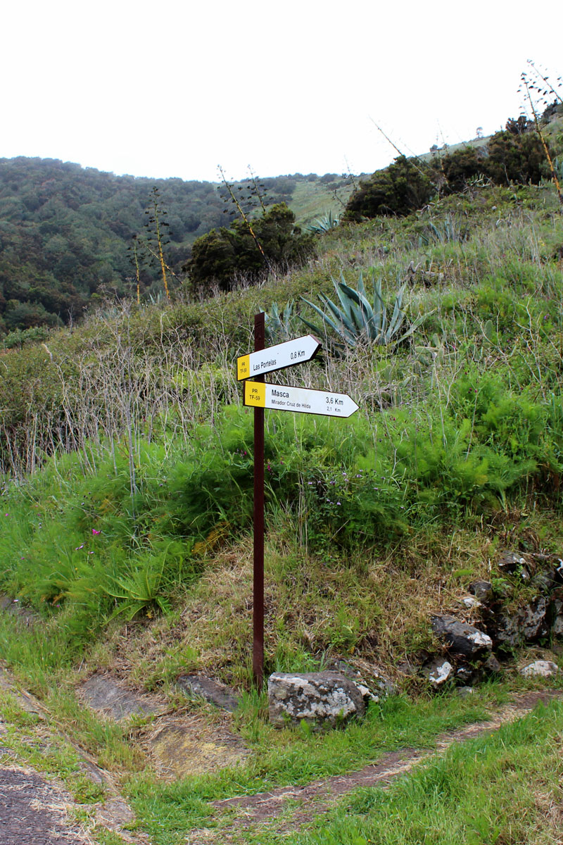 Markierung Wanderweg Teneriffa