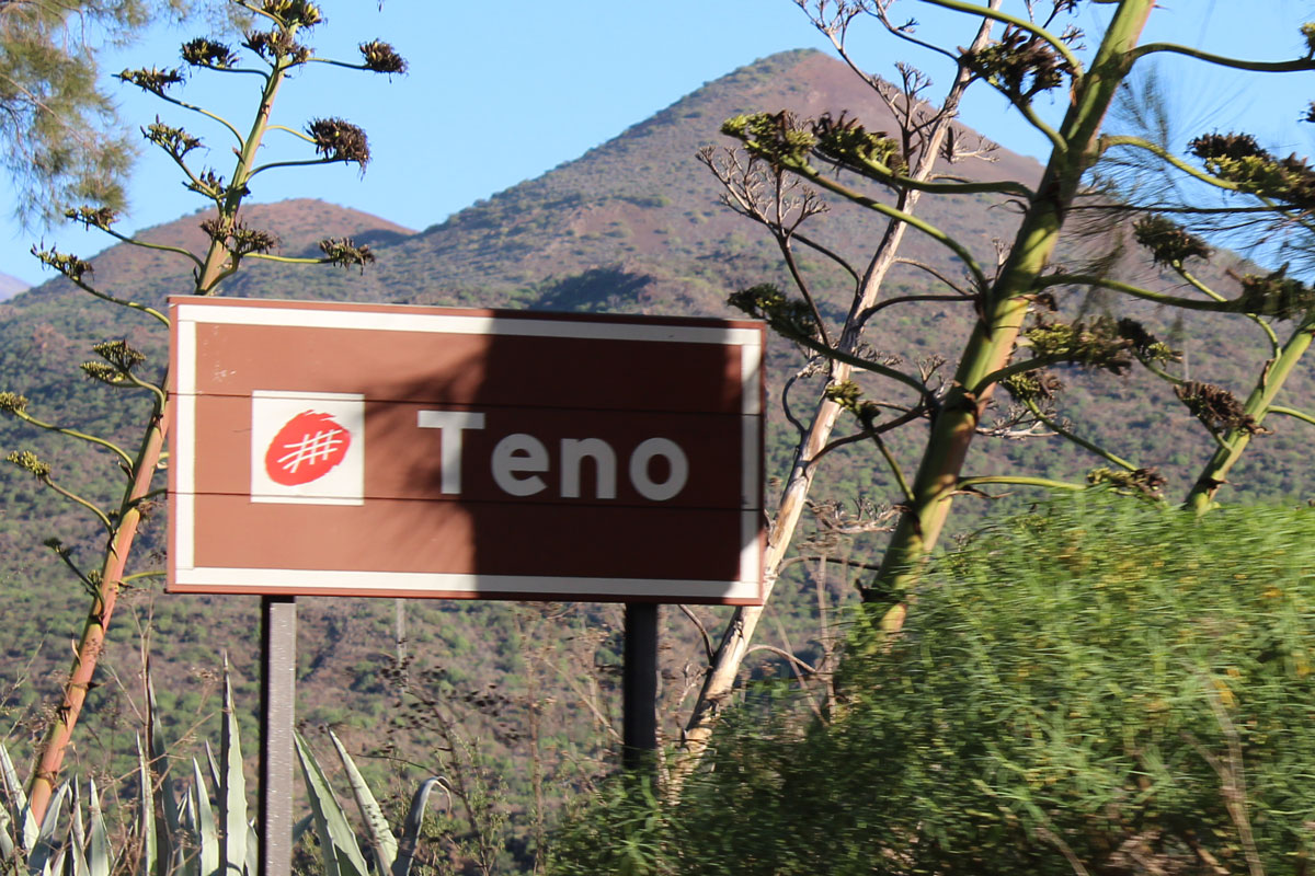 Im Teno-Gebirge, Schild Teno Rural Park