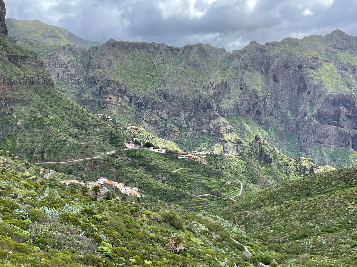 Ausblick auf Masca und die Schlucht