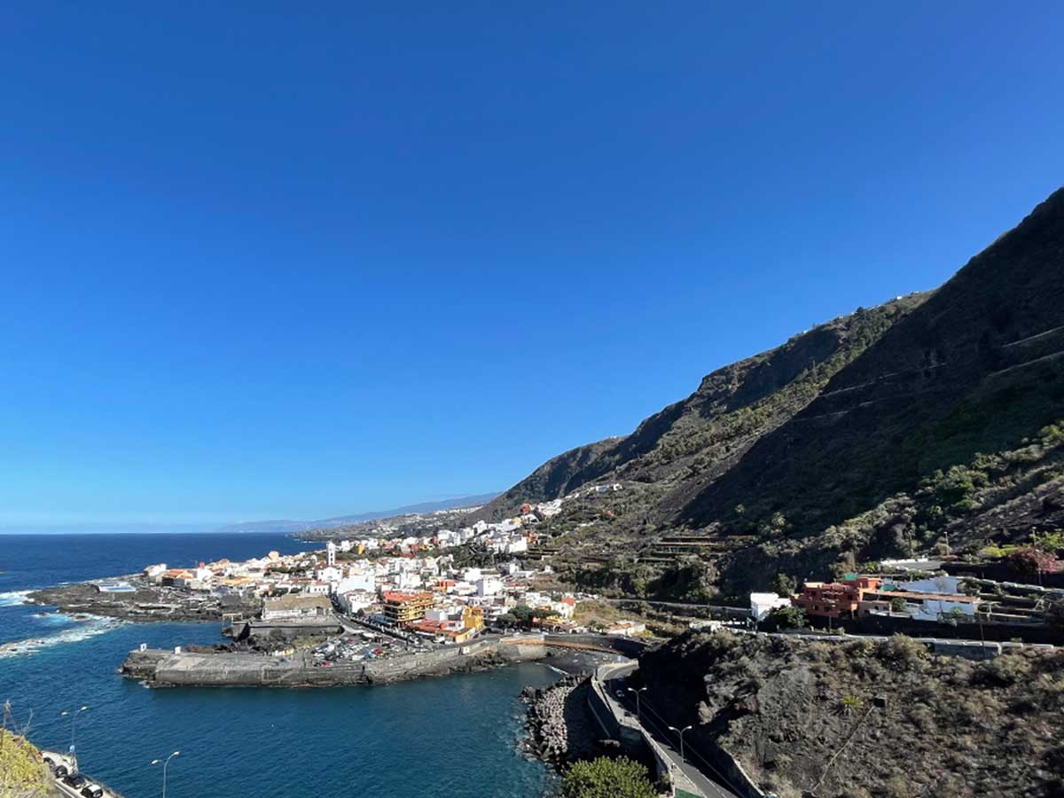 Blick auf die Altstadt von Garachico auf Teneriffa.