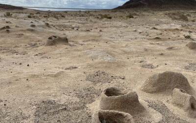 Kleine Zeugen eines gewaltigen Erdbebens: die Sandvulkane von El Médano