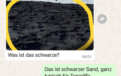 Schwarze Strände auf Teneriffa: woher kommt der Sand?