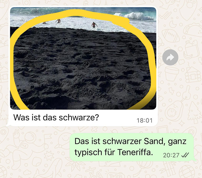 Schwarze Strände auf Teneriffa: woher kommt der Sand?